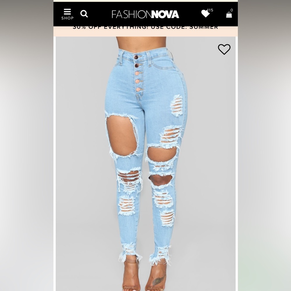 High waisted fashion nova jeans